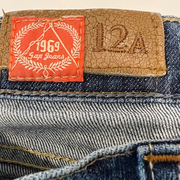 1969 Gap Jeans Women 12A Boot Cut Jeans Medium Wash Ankle Length Stretch Logo - Picture 6 of 11